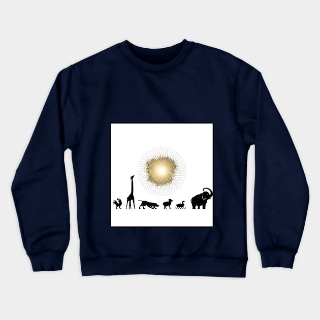 african animals Crewneck Sweatshirt by november 028